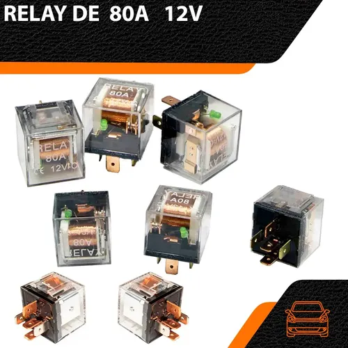 RELAY 5 PATAS 12V 80A