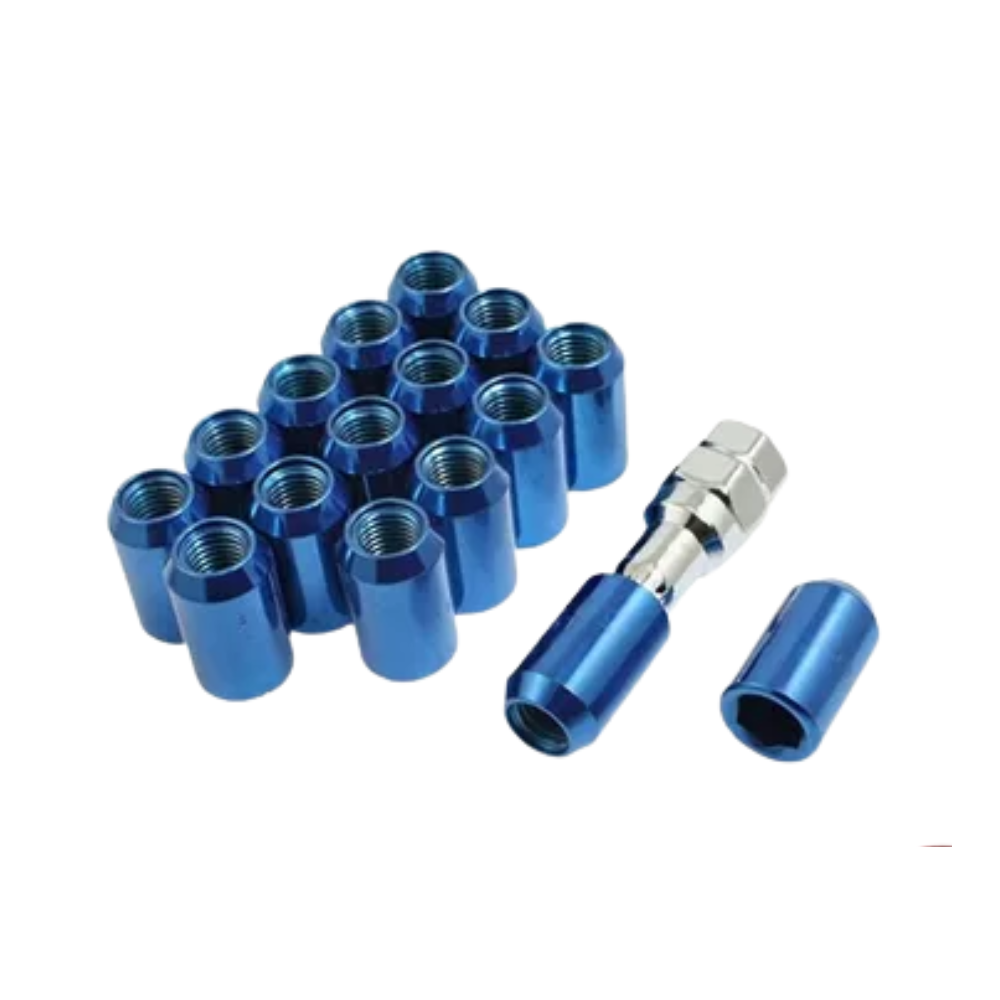 TUERCAS DE SEGURIDAD AZUL 12X1.25 16 PIEZAS