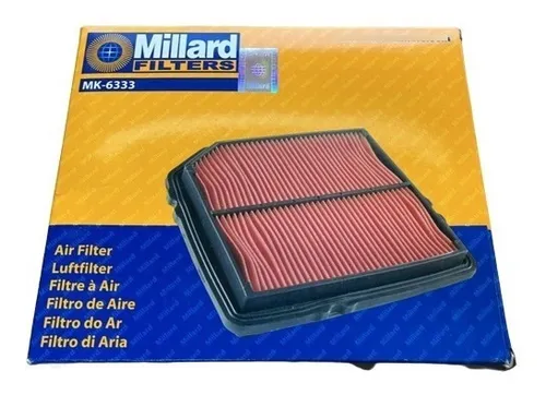 [FILTRO197] FILTRO AIRE MILLARD HONDA CIVIC 5TA GENERACION