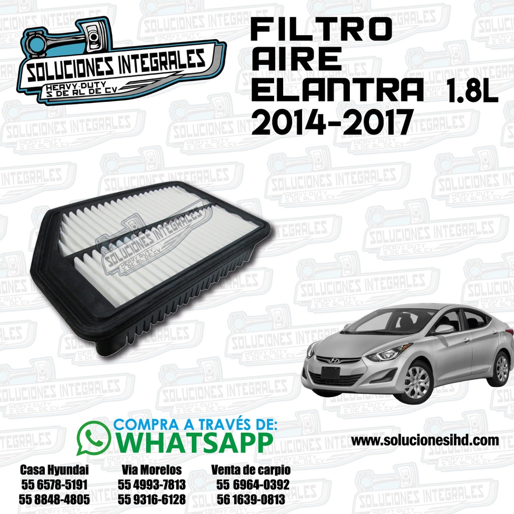 FILTRO AIRE MILLARD HYUNDAI ELANTRA 2015