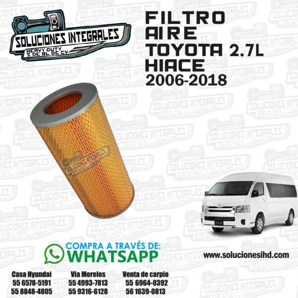 FILTRO AIRE MILLARD MK-52391 TOYOTA HIACE 2.7 4LT 07-08