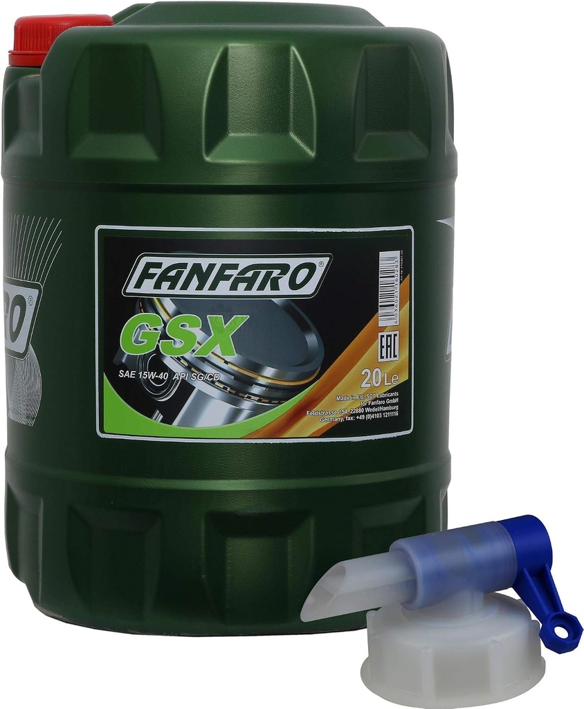 FANFARO PAILA 15W40 MINERAL GSX 20LT