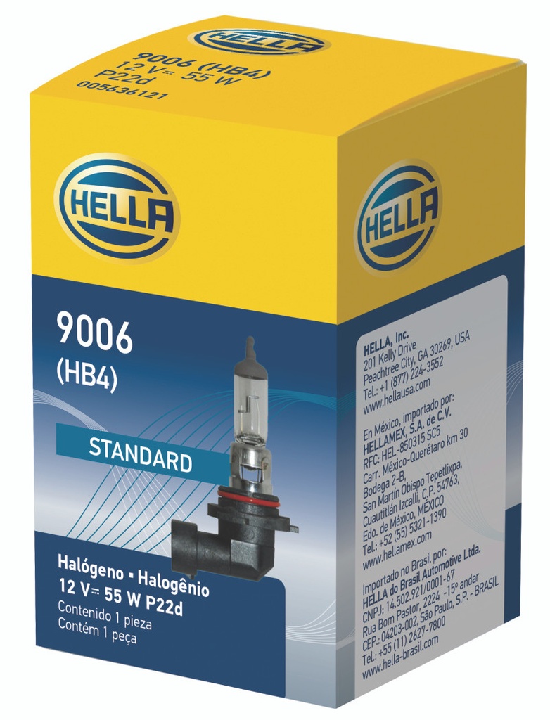 BOMBILLO 9006 12V 55W