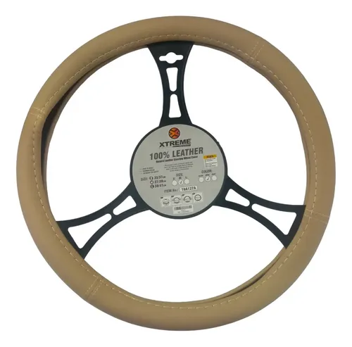 [FORRO001] FORRO VOLANTE CUERO BEIGE