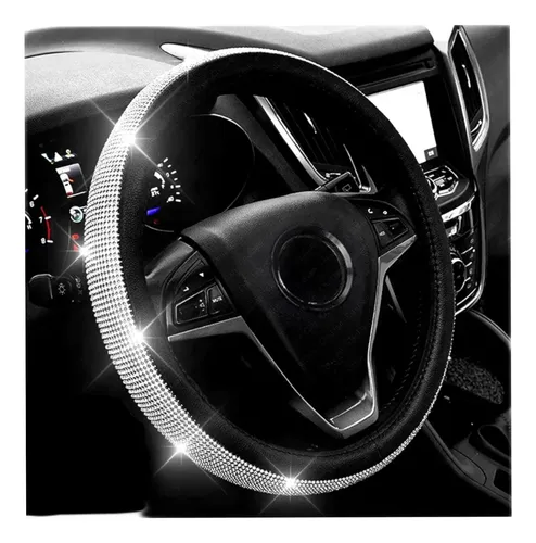 FORRO VOLANTE NEGRO DIAMANTES COLORES
