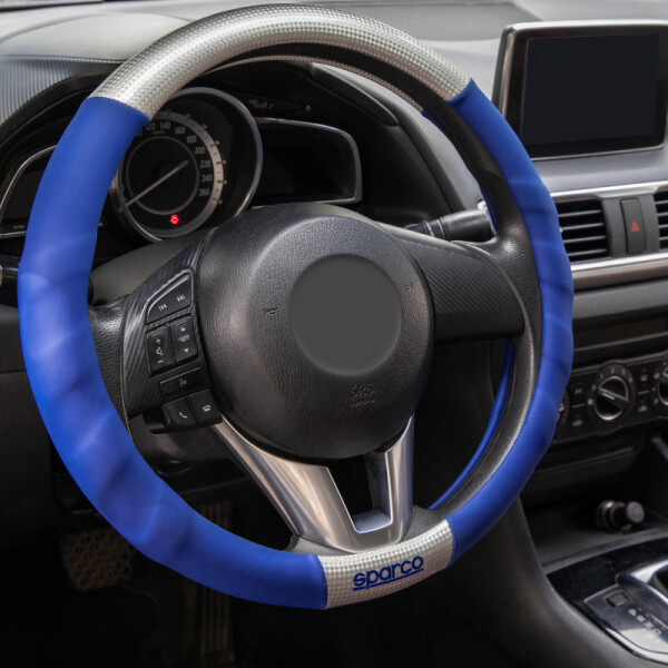 FORRO VOLANTE AZUL CARBON
