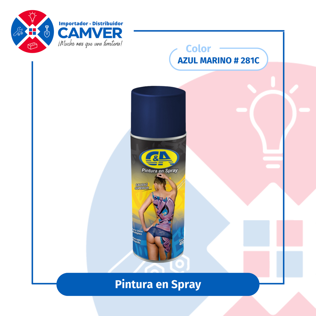 [CAPTAIN002] CAPTAIN PINTURA 400ML AZUL