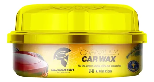 GLADIATOR CARNAUBA CAR WAX CERA PULIDORA LATA 230 GR