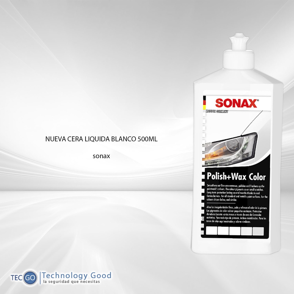 SONAX CERA BLANCA PULITURA 500ML