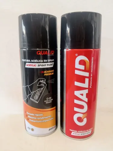 QUALID PINTURA 400ML NEGRO MATE