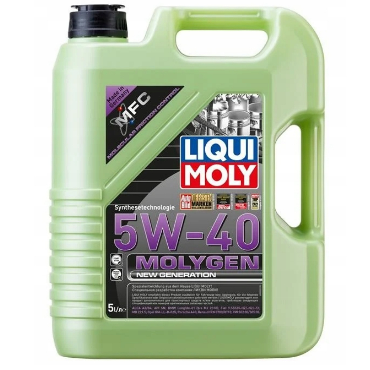 LIQUI MOLY 5W40 MOLYGEN FULL SINTETICO 5LT