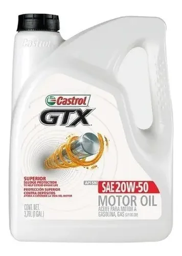 CASTROL 20W50 MINERAL GTX GALON 3.78L