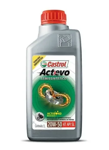 CASTROL 4T 20W50 SEMI SINTETICO ACTEVO 1L