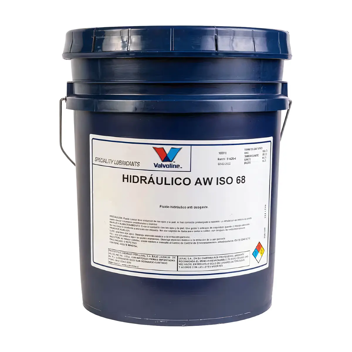 VALVOLINE PAILA HIDRAULICO 68 19LT