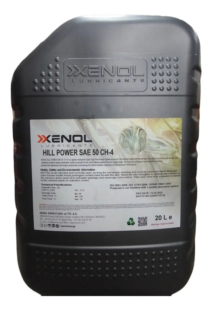 XENOL BIDON SAE 50 20LT