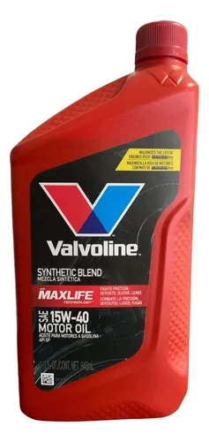 VALVOLINE 15W40 MAX LIFE SEMI SINTETICO GARRAFA 5LT